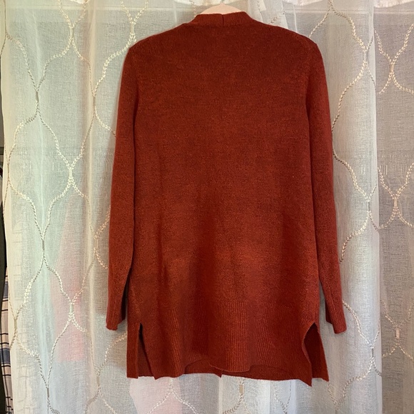 Medium Old Navy Cardigan Rust Orange Warm Cozy Fall Color - Picture 3 of 4